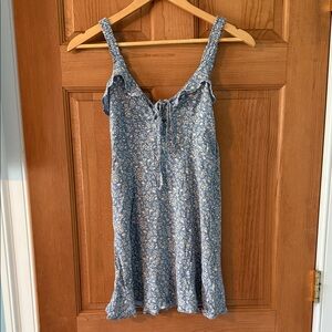 American Eagle Outfitters Size Extra Small XS Women's Teen Floral Blue Sundress